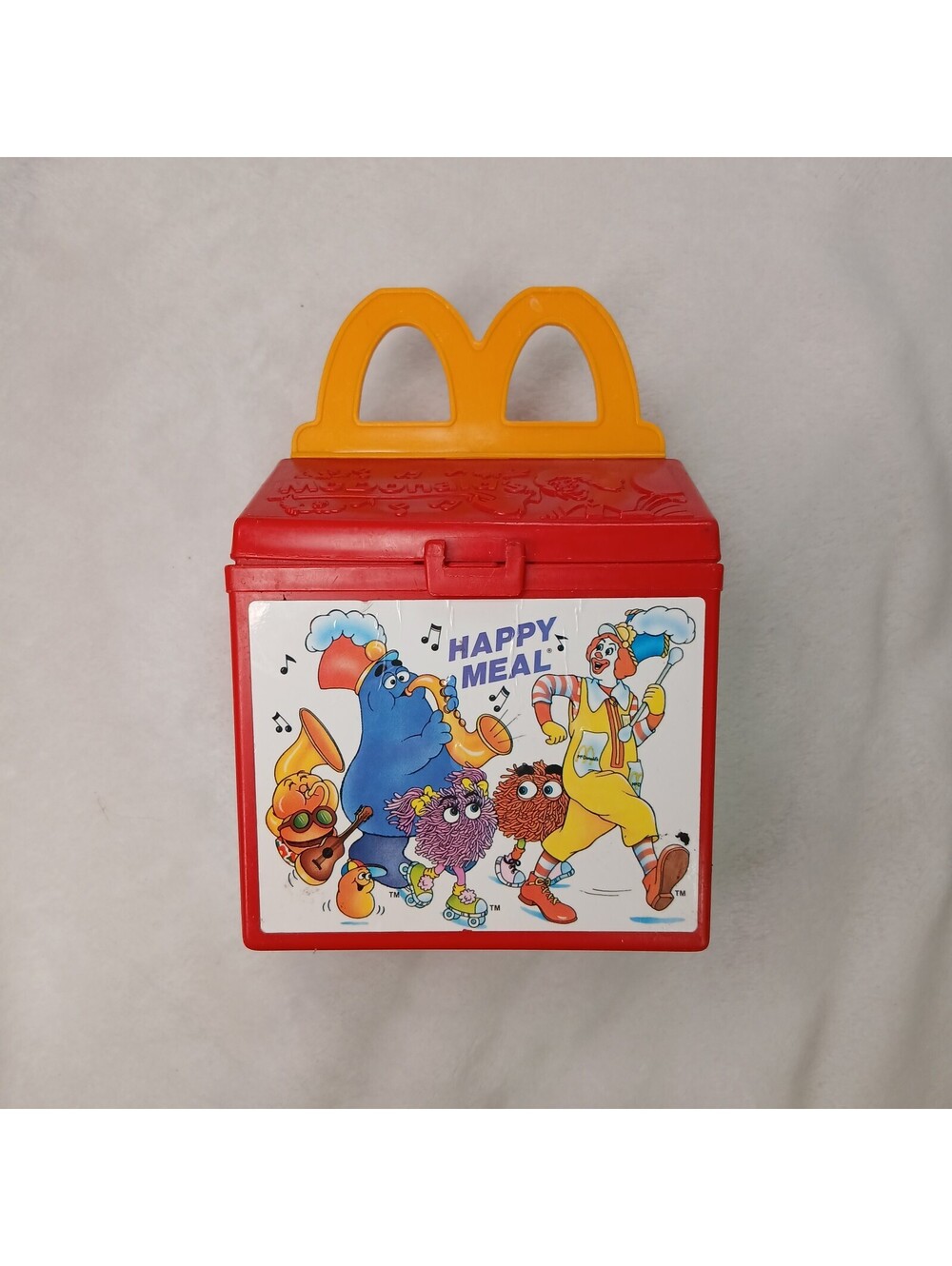 Vintage 1989 Fisher Price McDonalds Happy Meal Toy Box Ronald Grimace Musical
